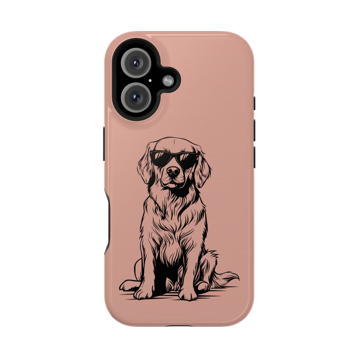 Cool Pup protective phone case for iPhone 16, glossy finish