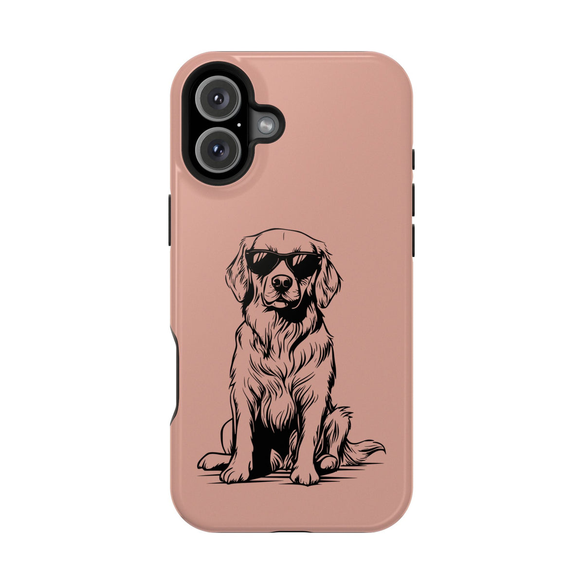 Cool Pup protective phone case for iPhone 16 Plus, glossy finish