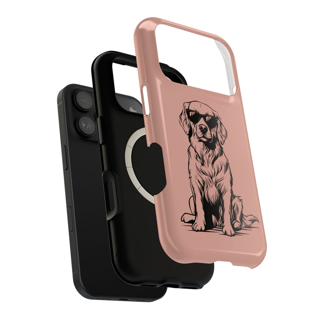Cool Pup MagSafe case, close-up of the dual-layer construction