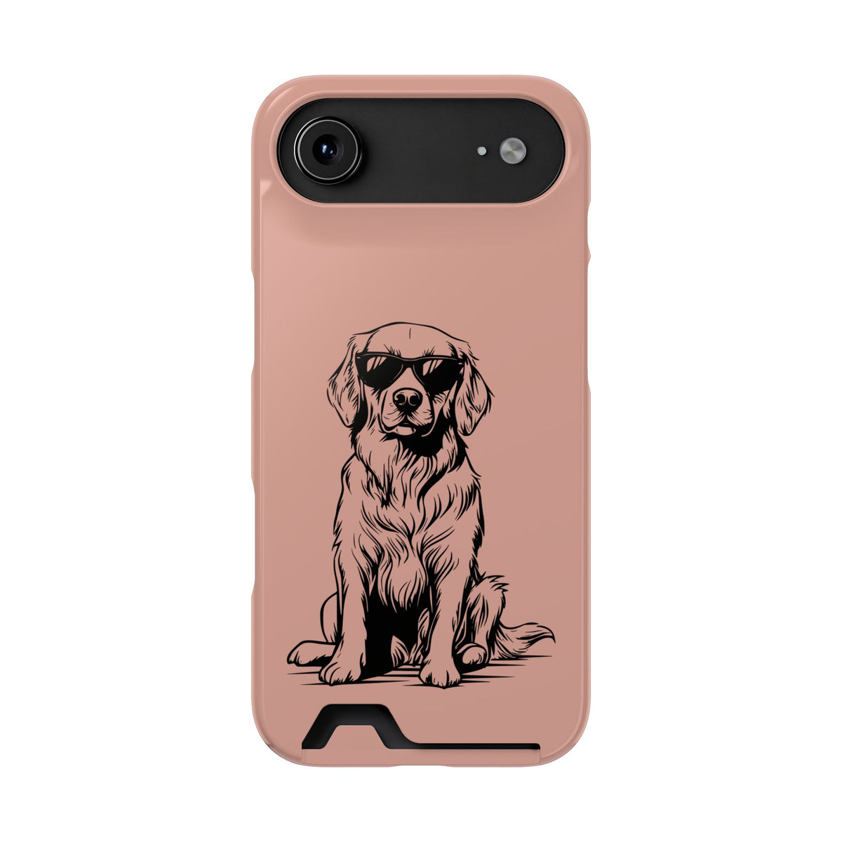 Cool Pup phone case with card holder for iPhone 17 Air, glossy finish