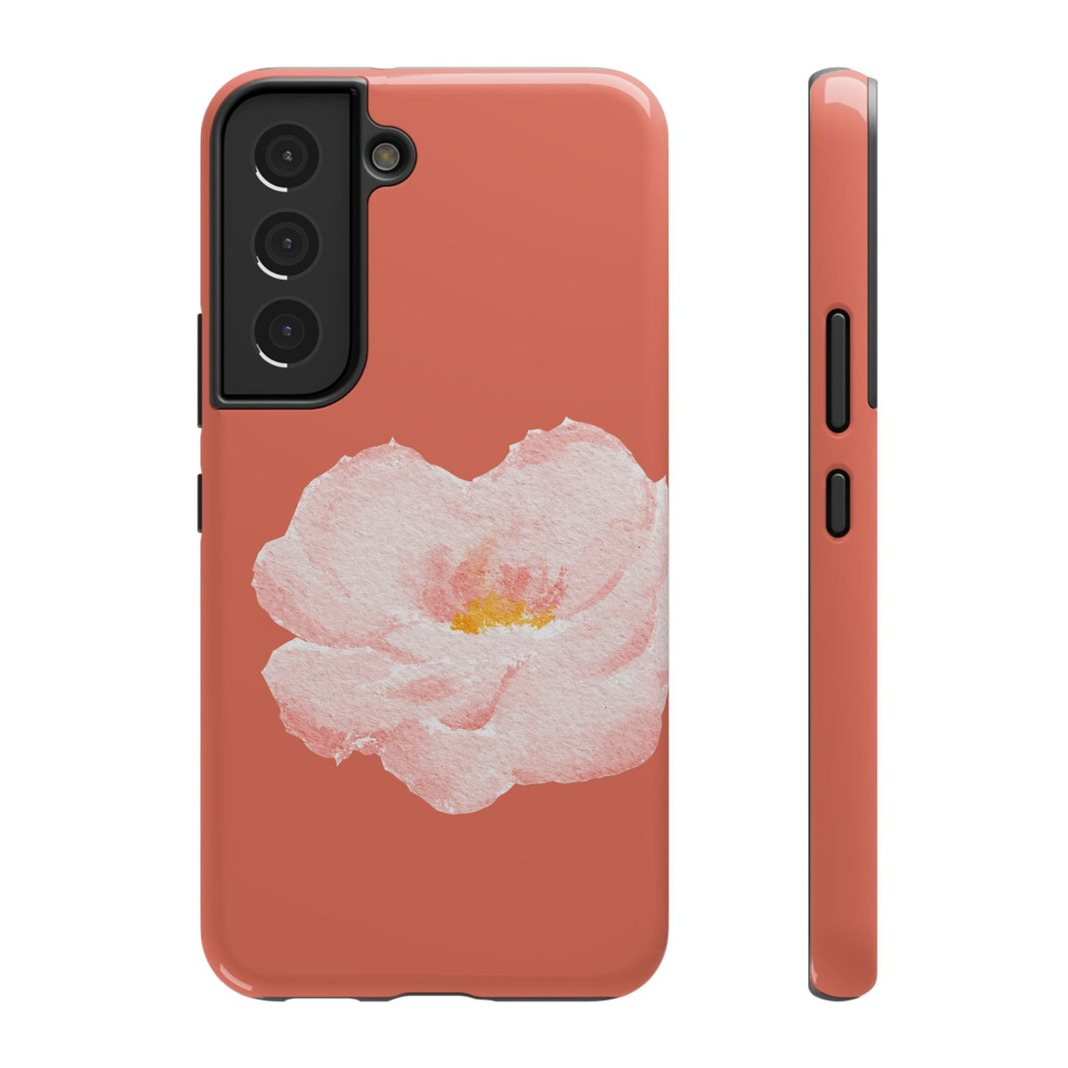 Coral Peony protective phone case for Samsung Galaxy S22, glossy finish
