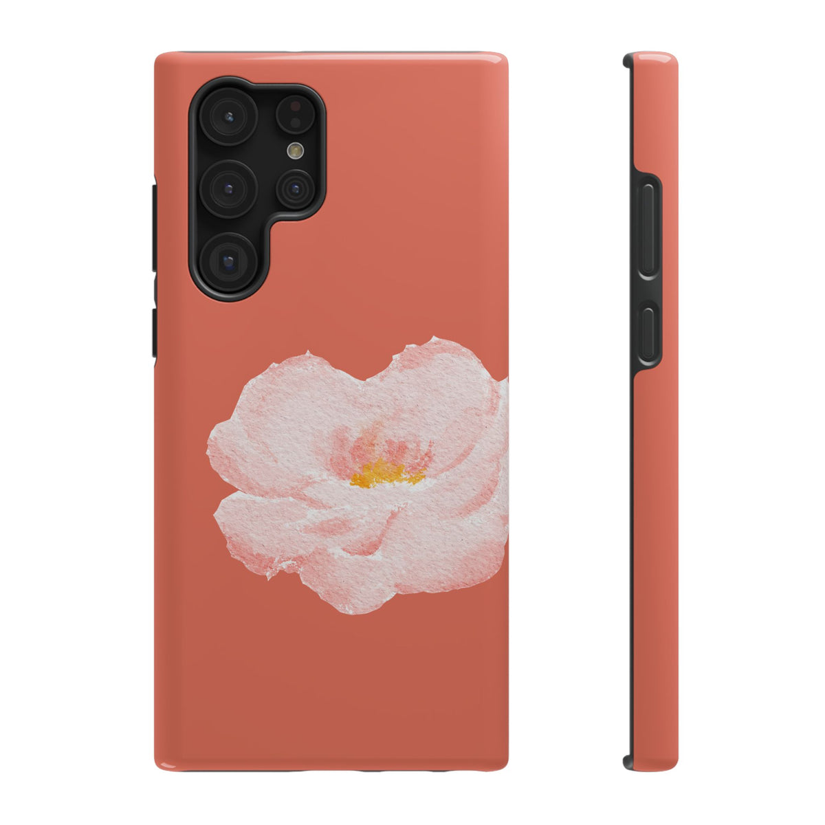 Coral Peony protective phone case for Samsung Galaxy S22 Ultra, glossy finish