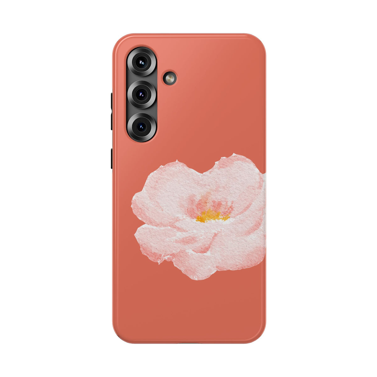 Coral Peony protective phone case for Samsung Galaxy S25 Plus, glossy finish