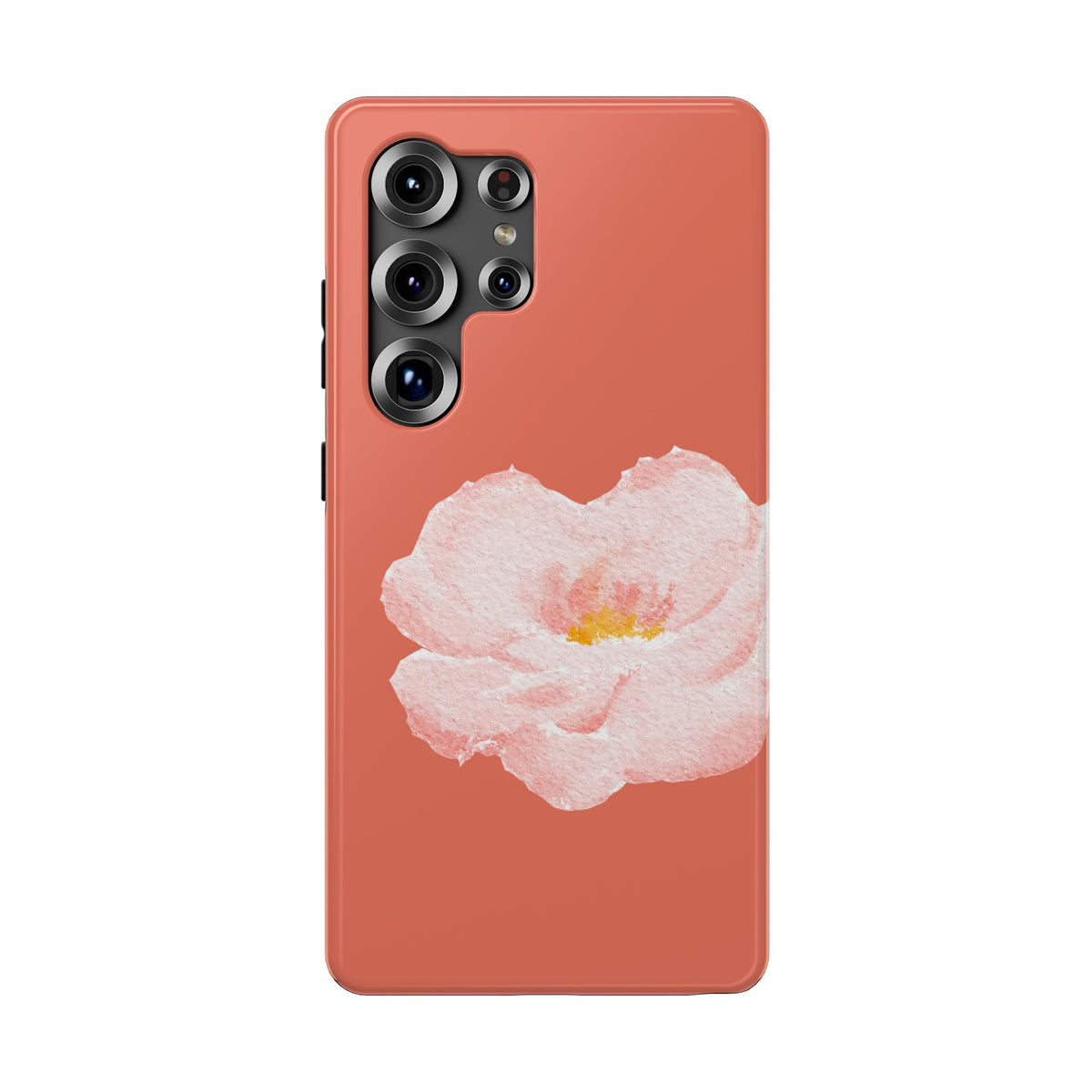 Coral Peony protective phone case for Samsung Galaxy S25 Ultra, glossy finish