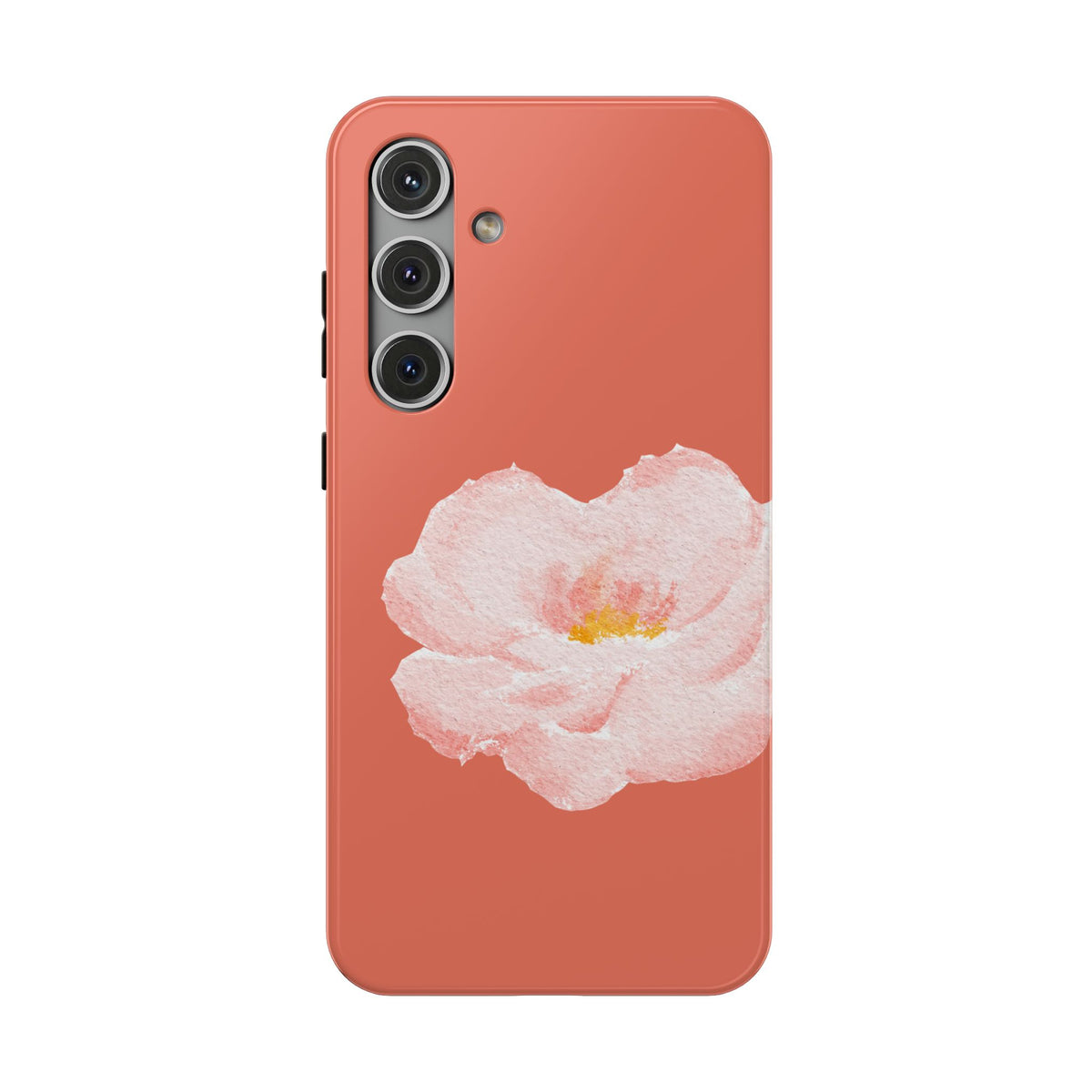 Coral Peony protective phone case for Samsung Galaxy S24 Plus, glossy finish