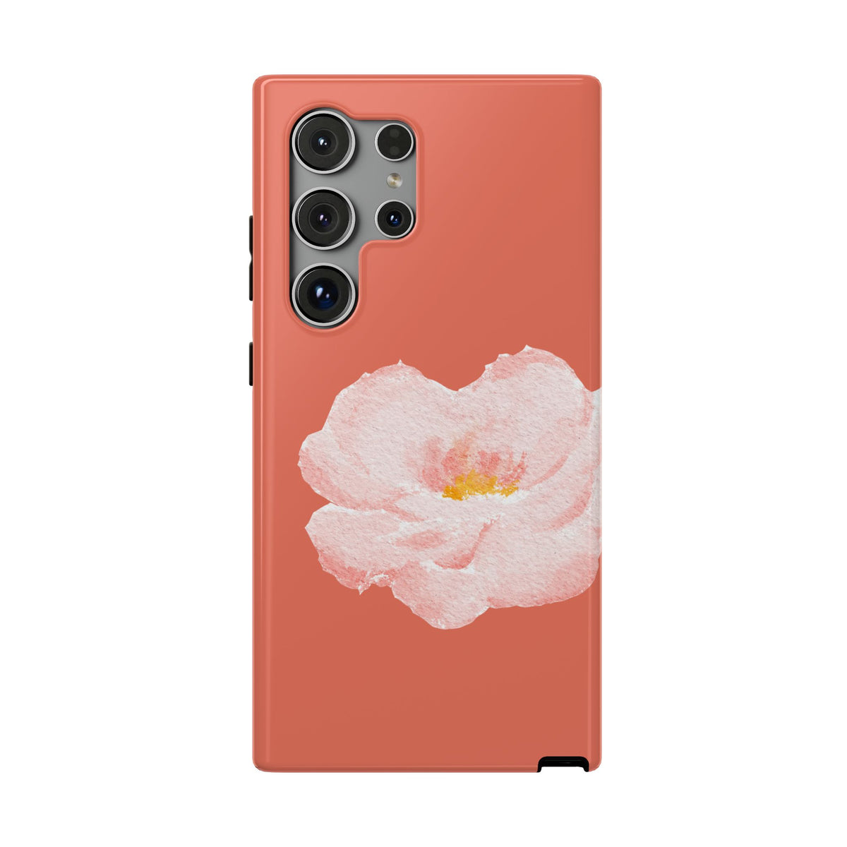 Coral Peony protective phone case for Samsung Galaxy S24 Ultra, glossy finish