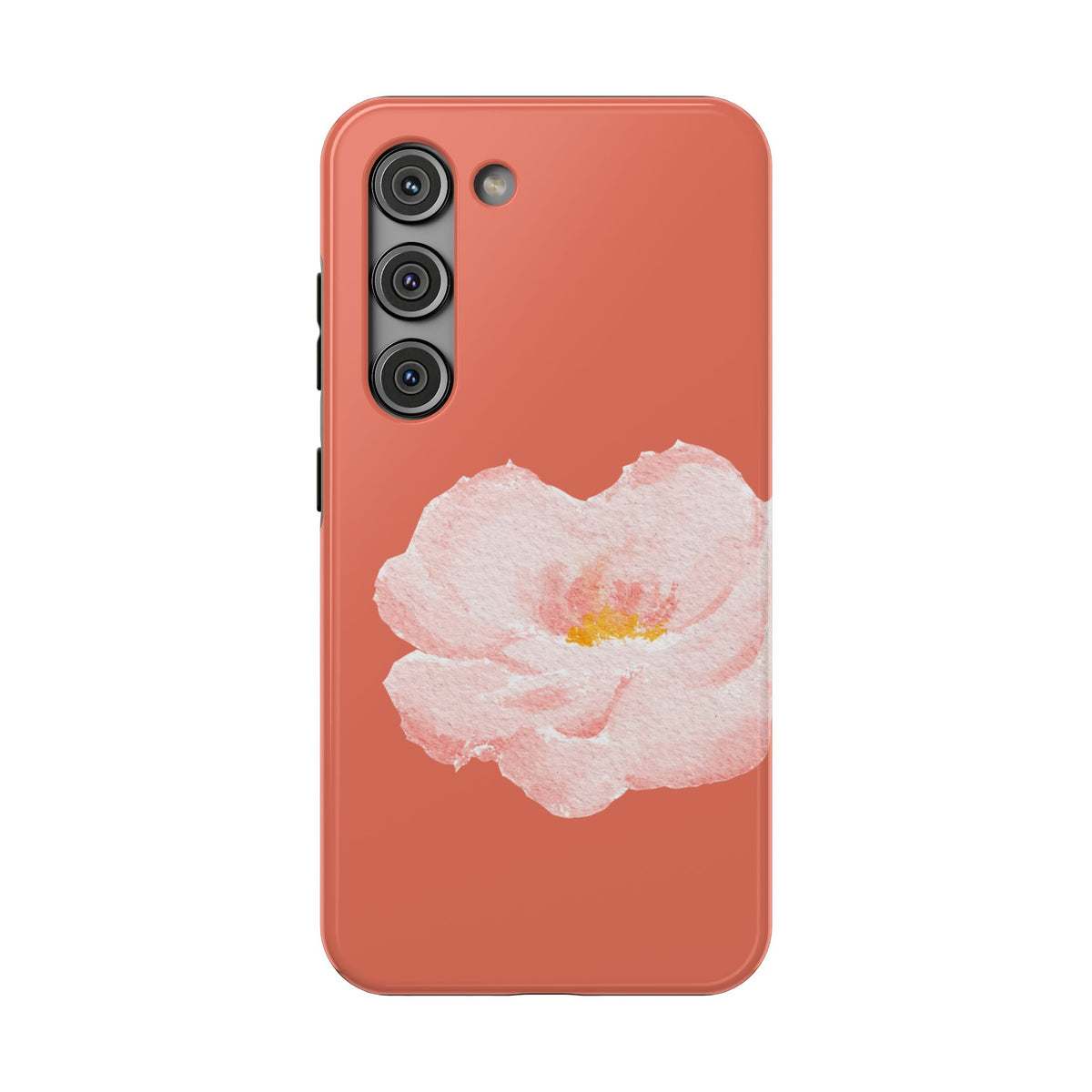 Coral Peony protective phone case for Samsung Galaxy S23, glossy finish