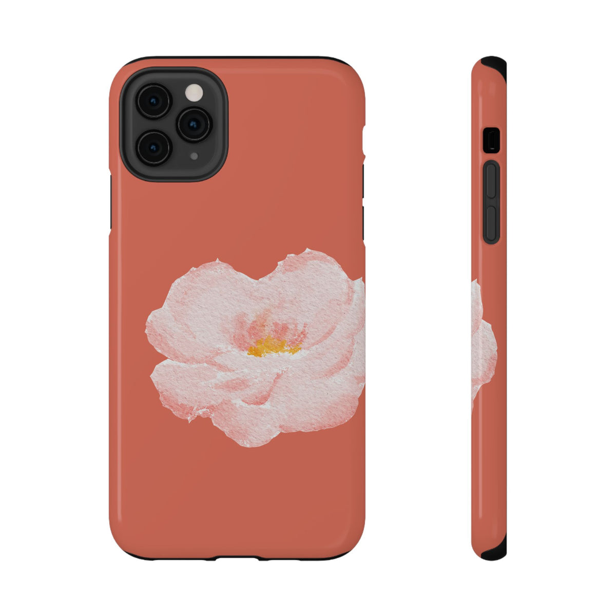 Coral Peony protective phone case for iPhone 11 Pro Max, glossy finish