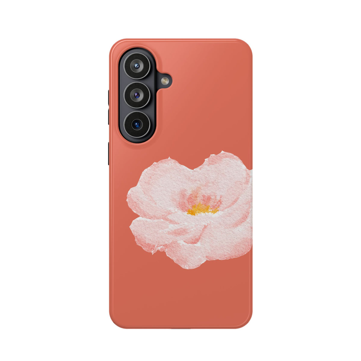 Coral Peony MagSafe case for Samsung Galaxy S26 Plus, glossy finish