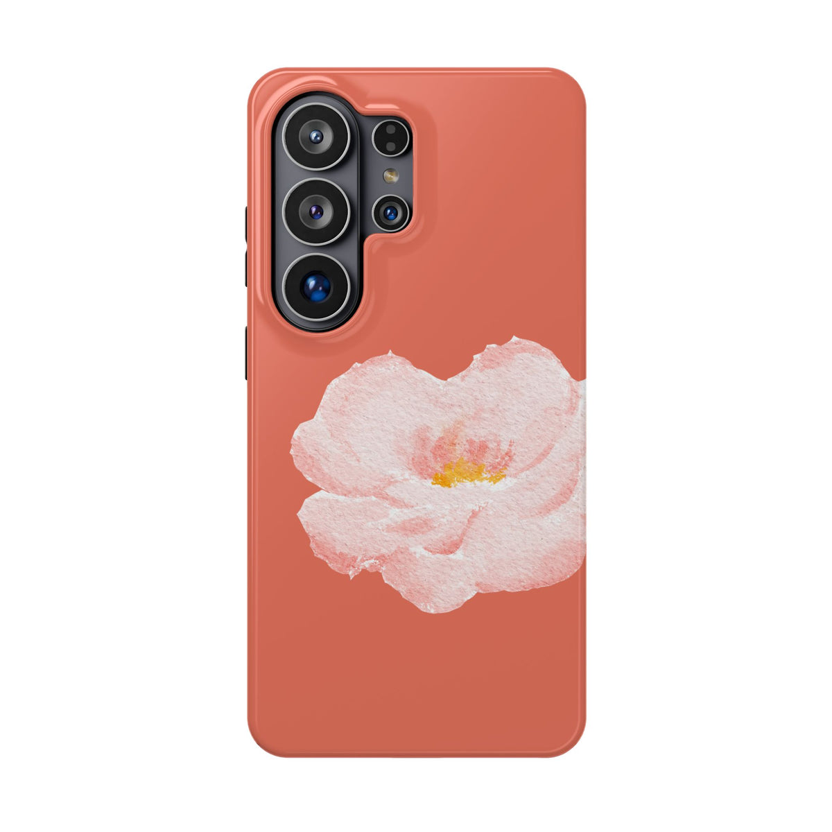 Coral Peony MagSafe case for Samsung Galaxy S26 Ultra, glossy finish