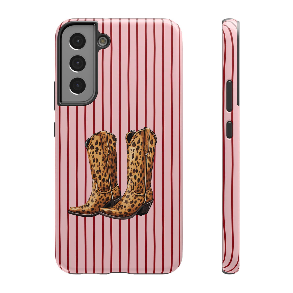 Cowgirl Boots protective phone case for Samsung Galaxy S22 Plus, glossy finish