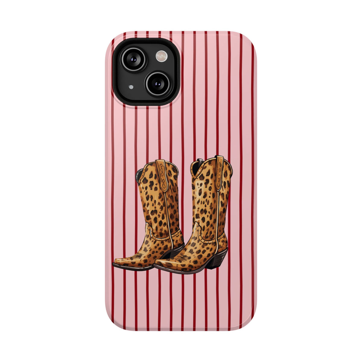Cowgirl Boots protective phone case for iPhone 14, glossy finish