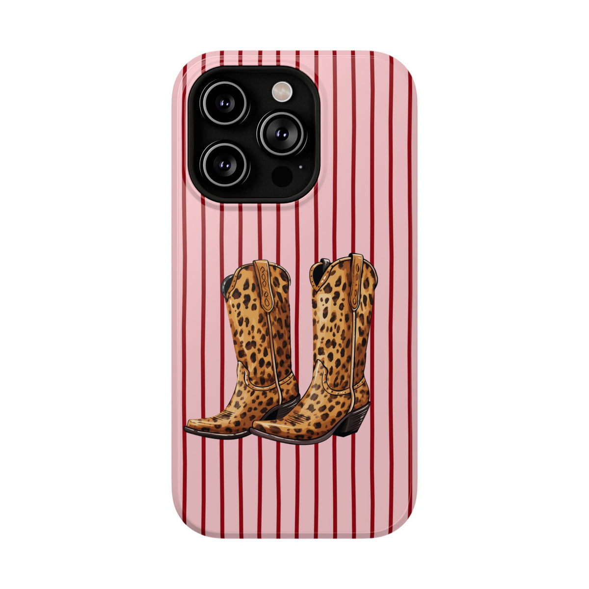 Cowgirl Boots protective phone case for iPhone 14 Pro, glossy finish