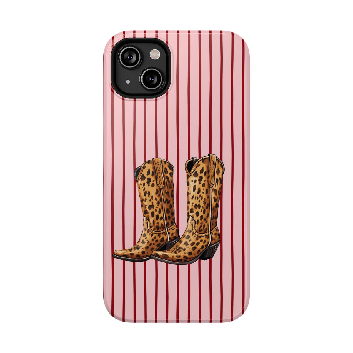 Cowgirl Boots protective phone case for iPhone 14 Plus, glossy finish