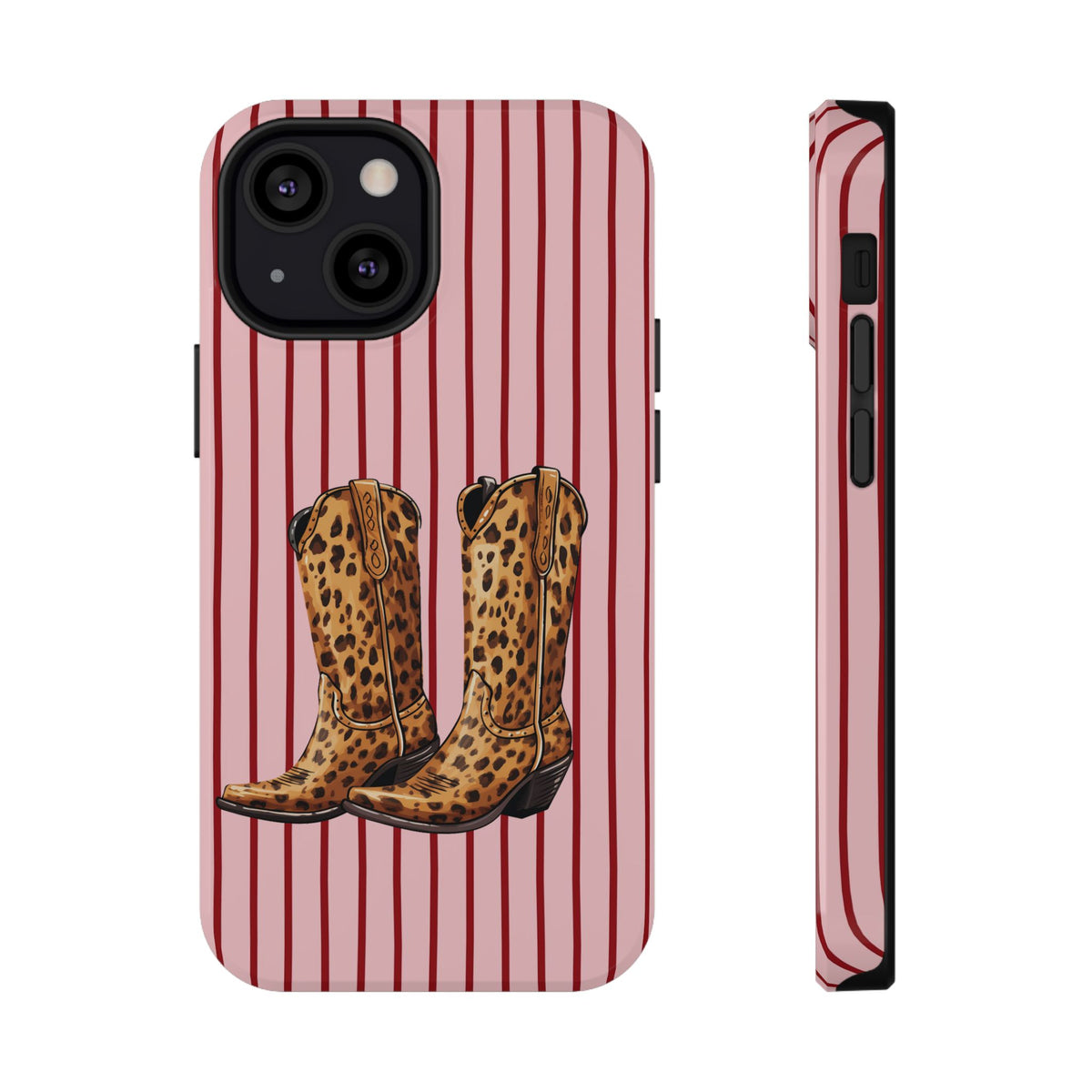 Cowgirl Boots protective phone case for iPhone 13 Mini, glossy finish