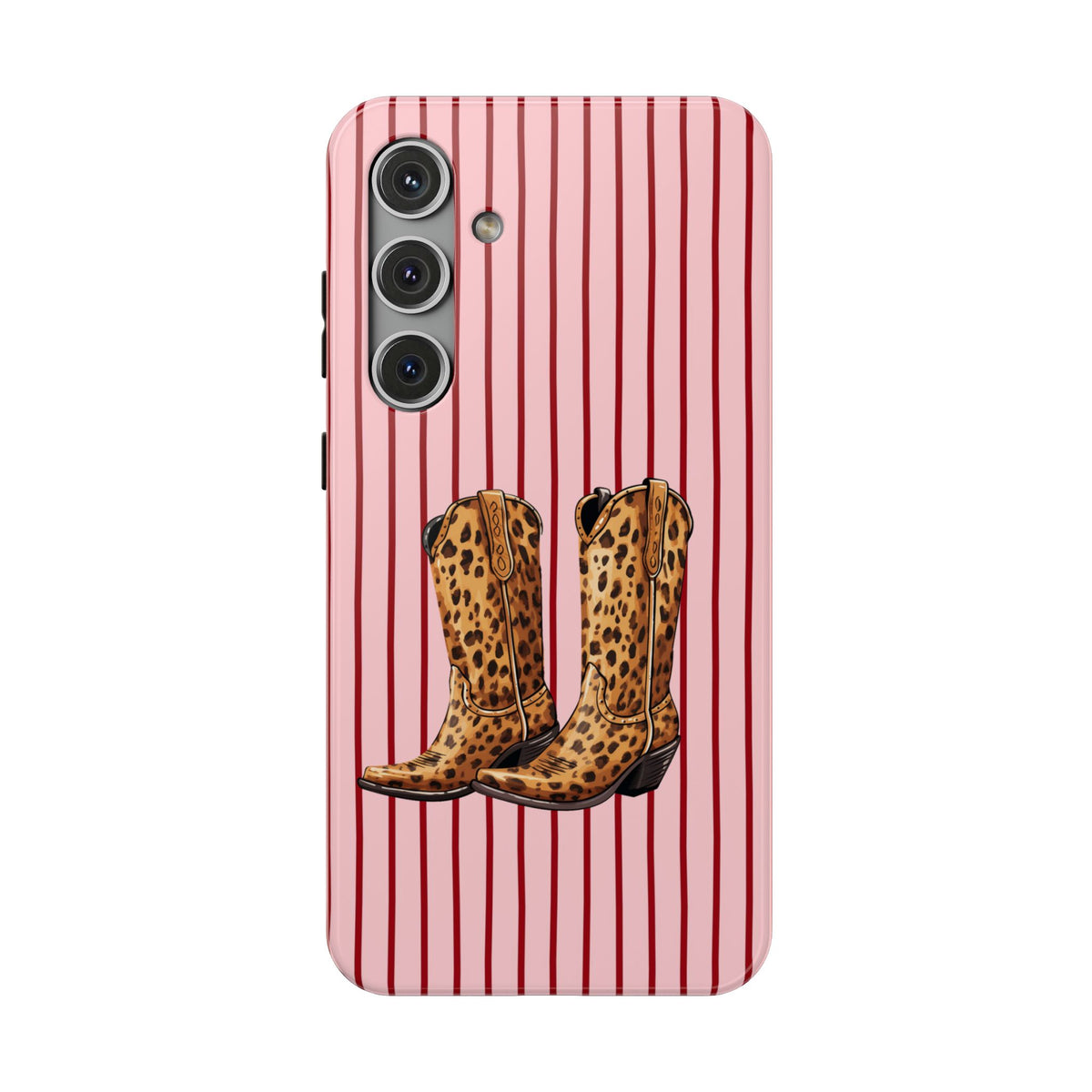Cowgirl Boots protective phone case for Samsung Galaxy S24 Plus, glossy finish