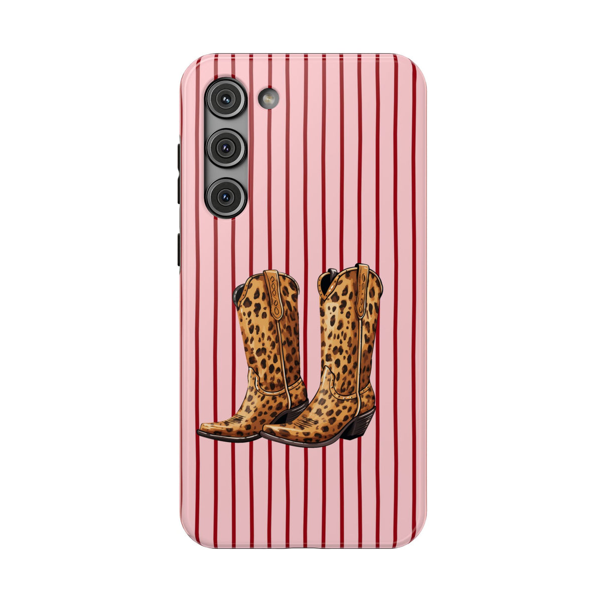 Cowgirl Boots protective phone case for Samsung Galaxy S23 Plus, glossy finish