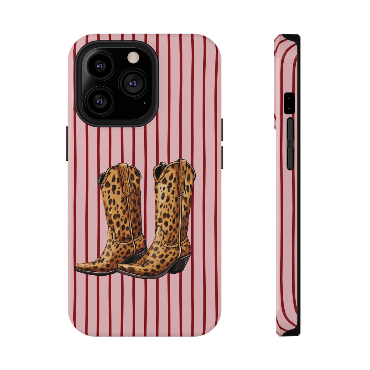 Cowgirl Boots protective phone case for iPhone 13 Pro, glossy finish