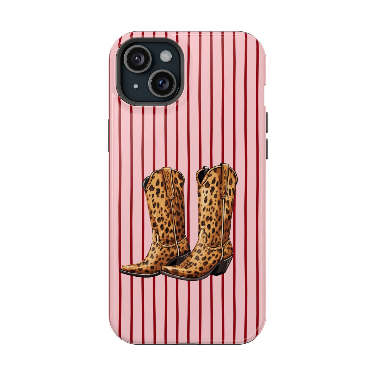 Cowgirl Boots MagSafe case for iPhone 15 Plus, glossy finish