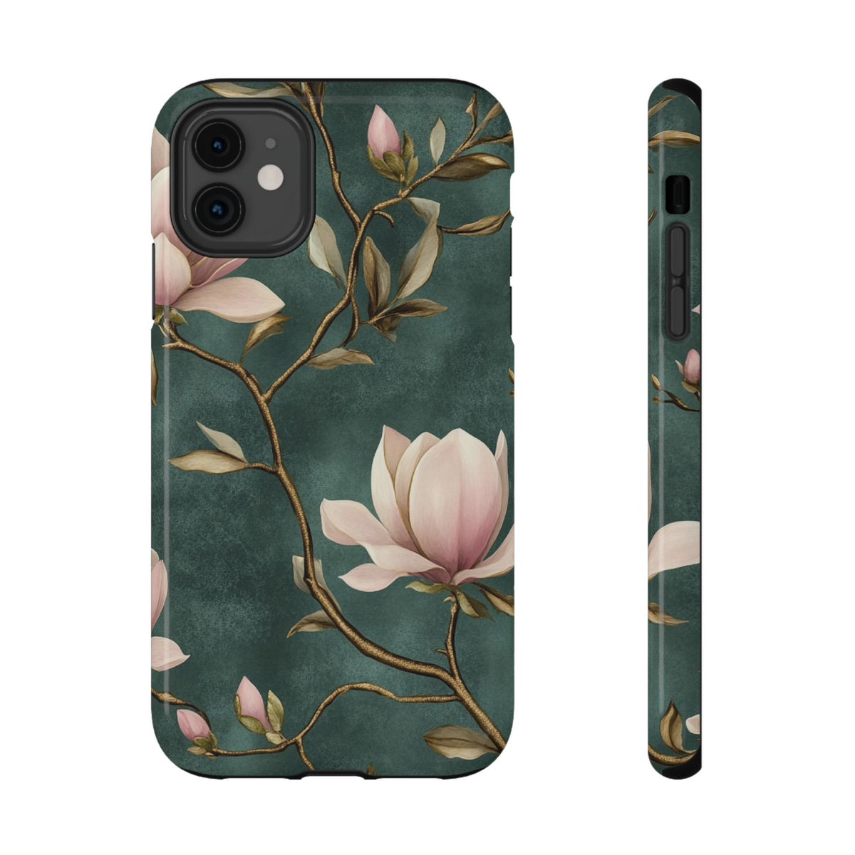 Emerald Magnolia protective phone case for iPhone 11, glossy finish