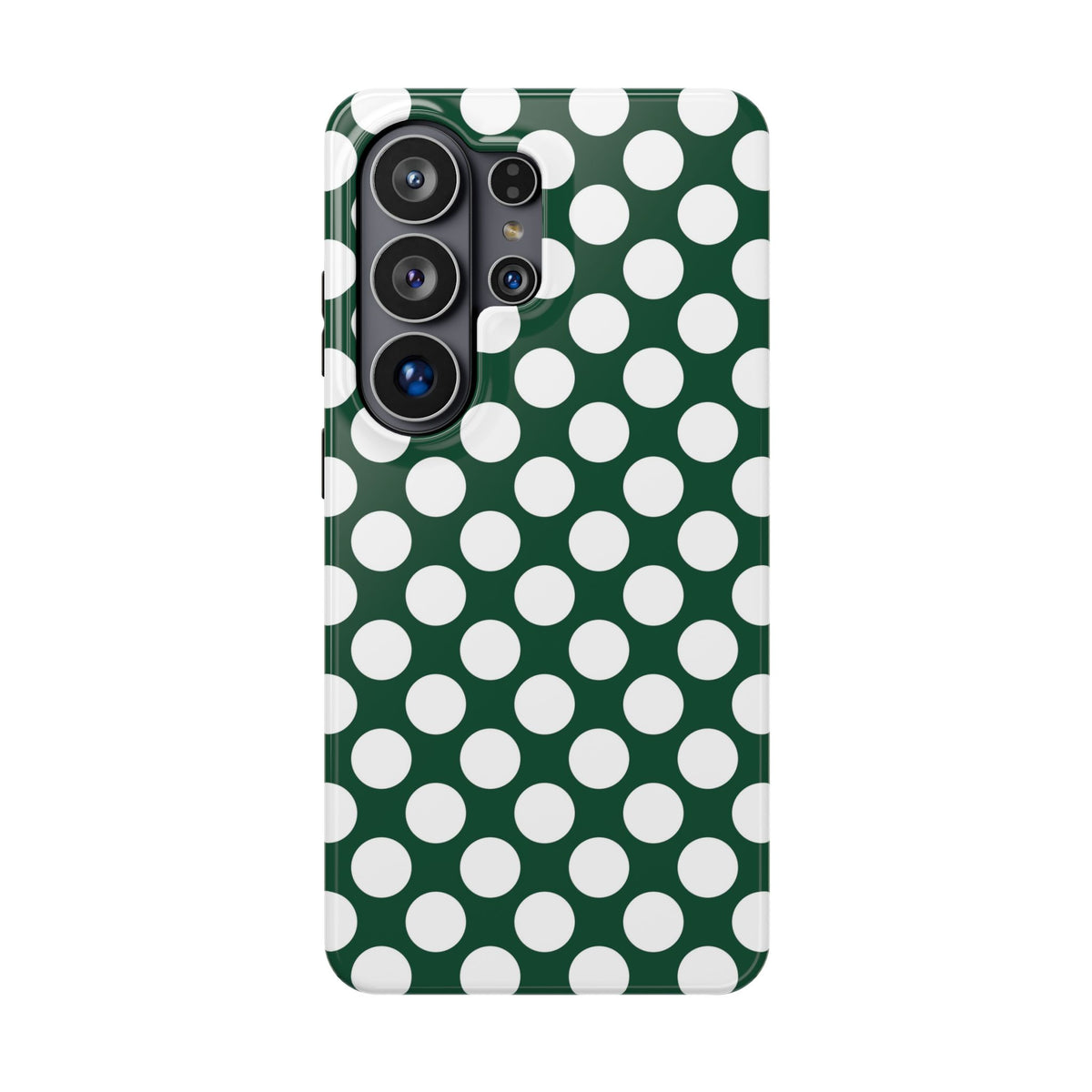 Emerald Polka Dot protective phone case for Samsung Galaxy S26 Ultra, glossy finish