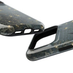 Enchanted Forest protective phone case, close-up at an angle