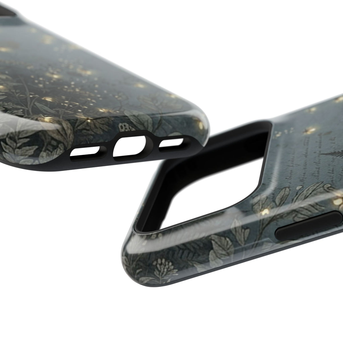 Enchanted Forest MagSafe case, close-up at an angle
