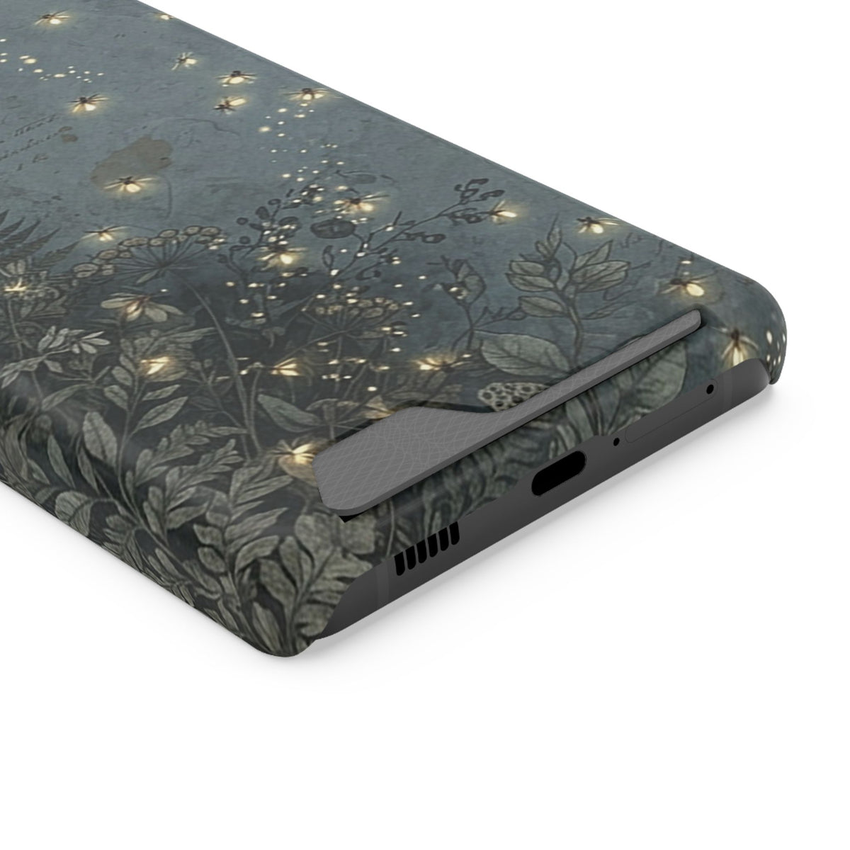 Enchanted Forest phone case with card holder for Samsung Galaxy S21 Ultra, glossy finish