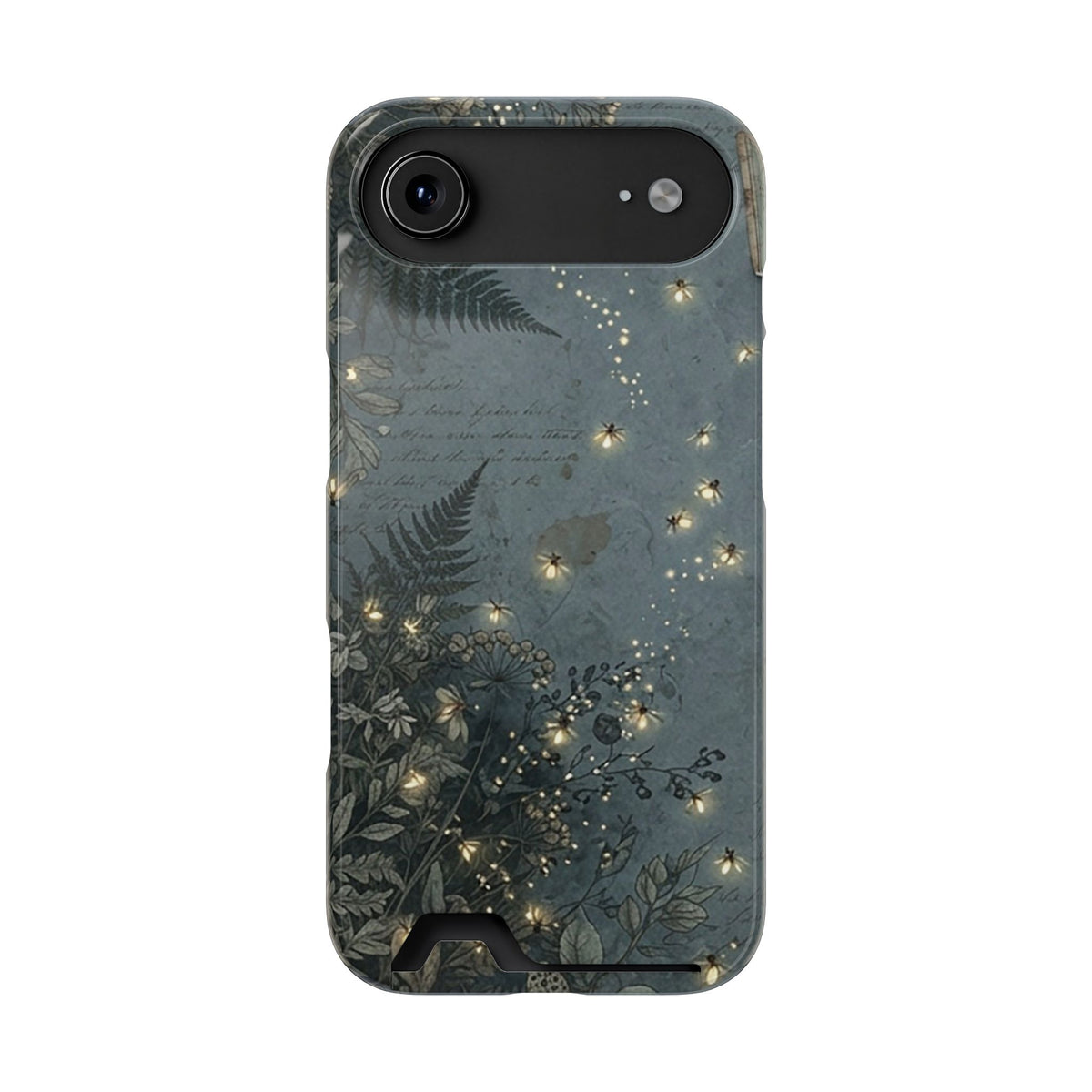 Enchanted Forest phone case with card holder for iPhone 17 Air, glossy finish
