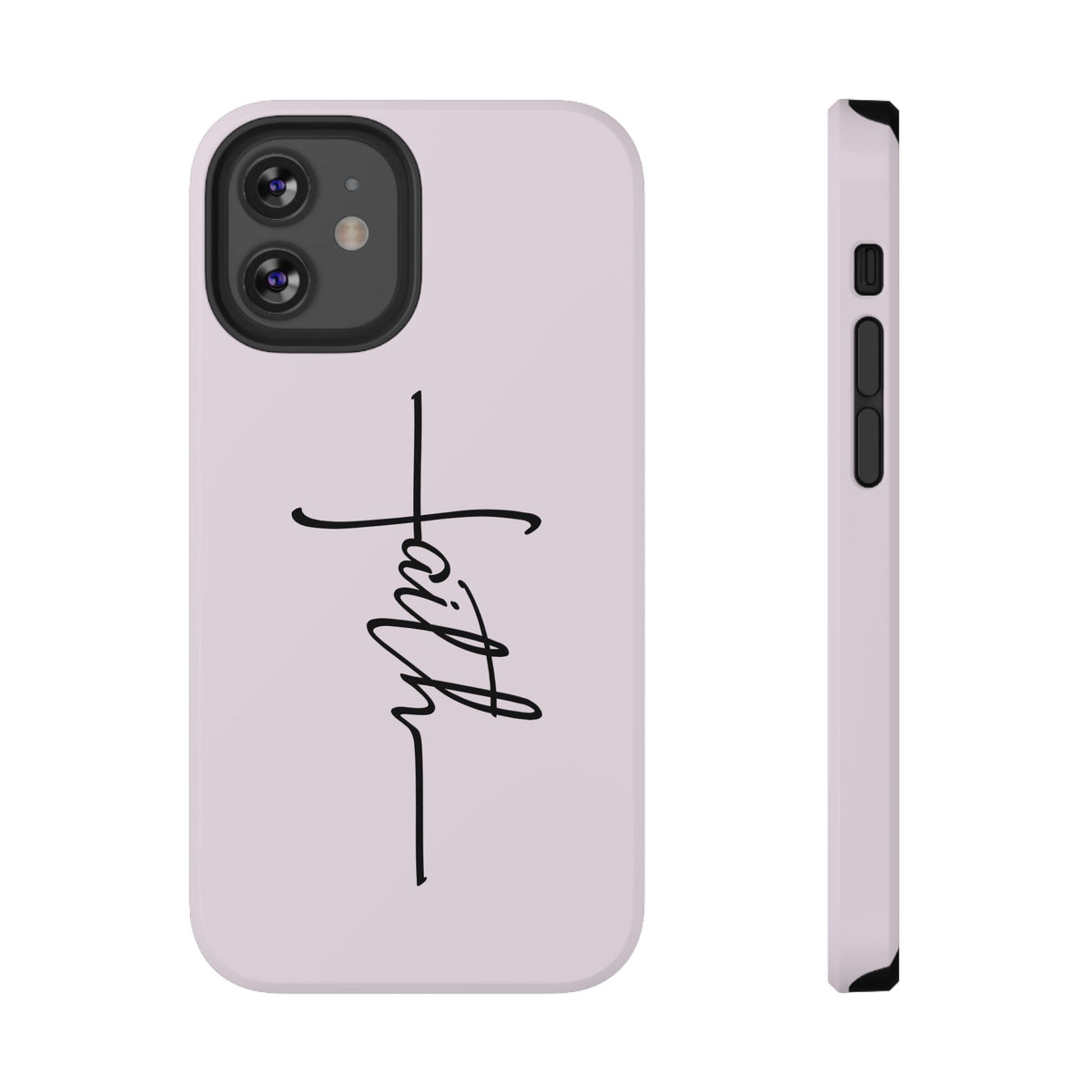 Faith Cross protective phone case for iPhone 12 Mini, glossy finish
