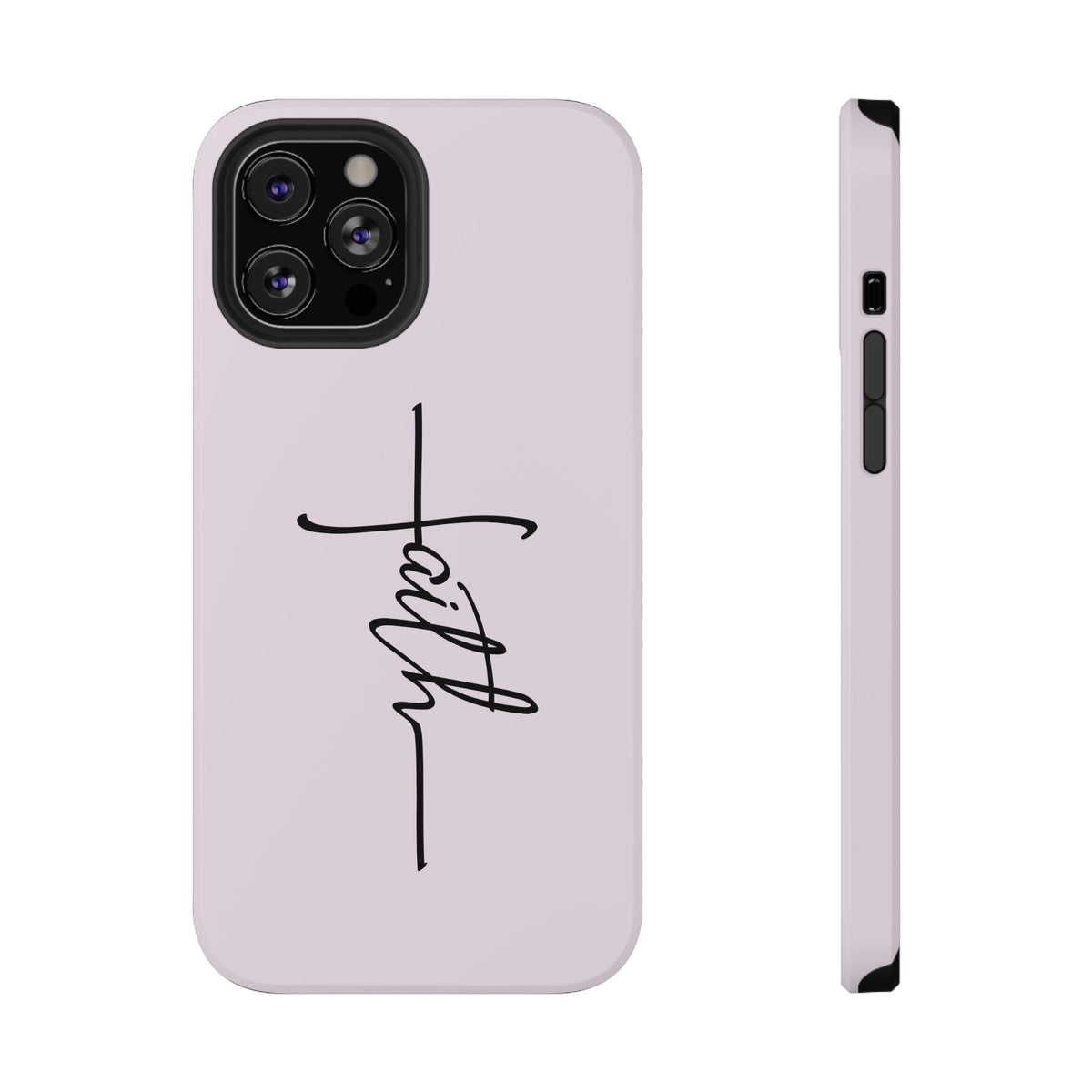 Faith Cross protective phone case for iPhone 12 Pro Max, glossy finish