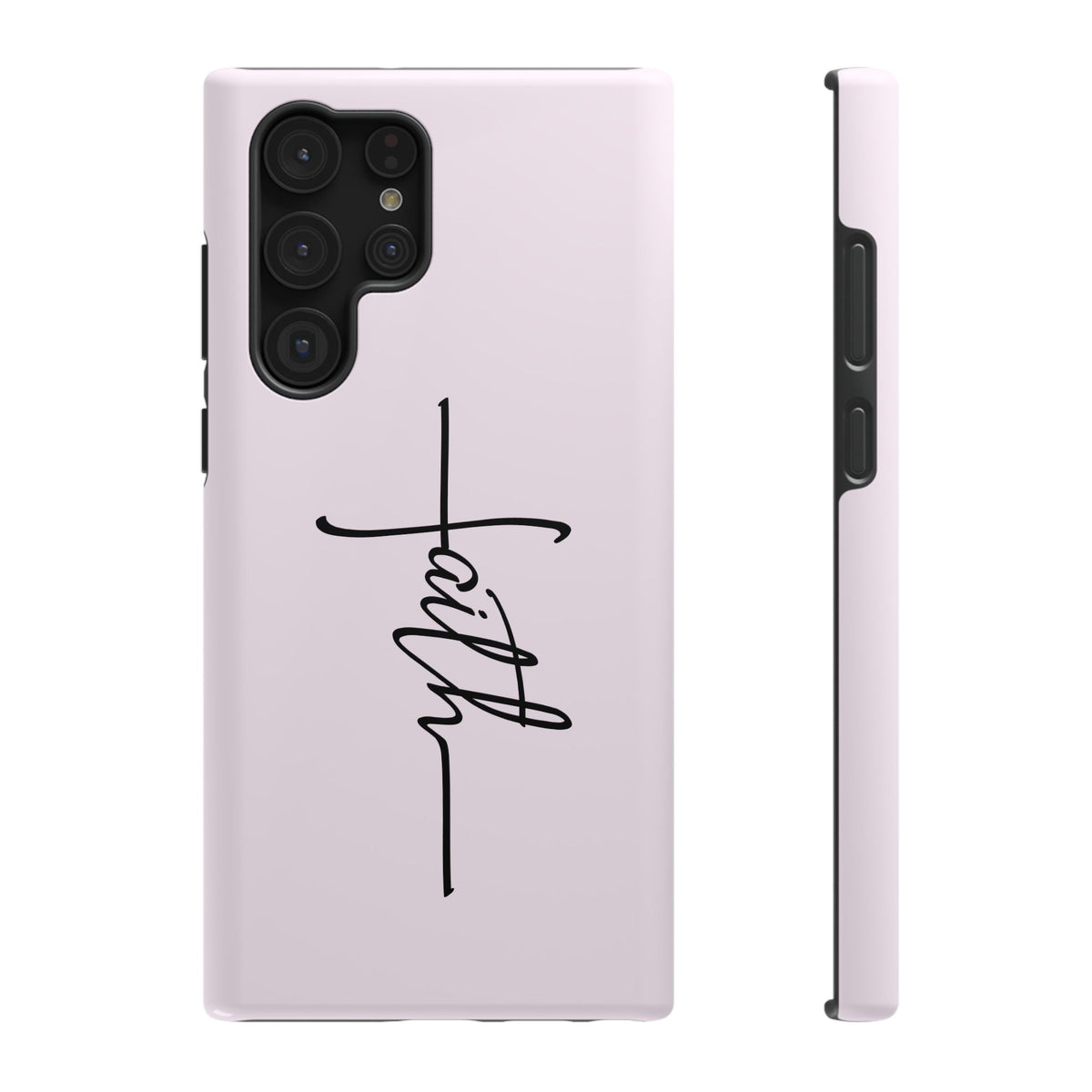 Faith Cross protective phone case for Samsung Galaxy S22 Ultra, glossy finish