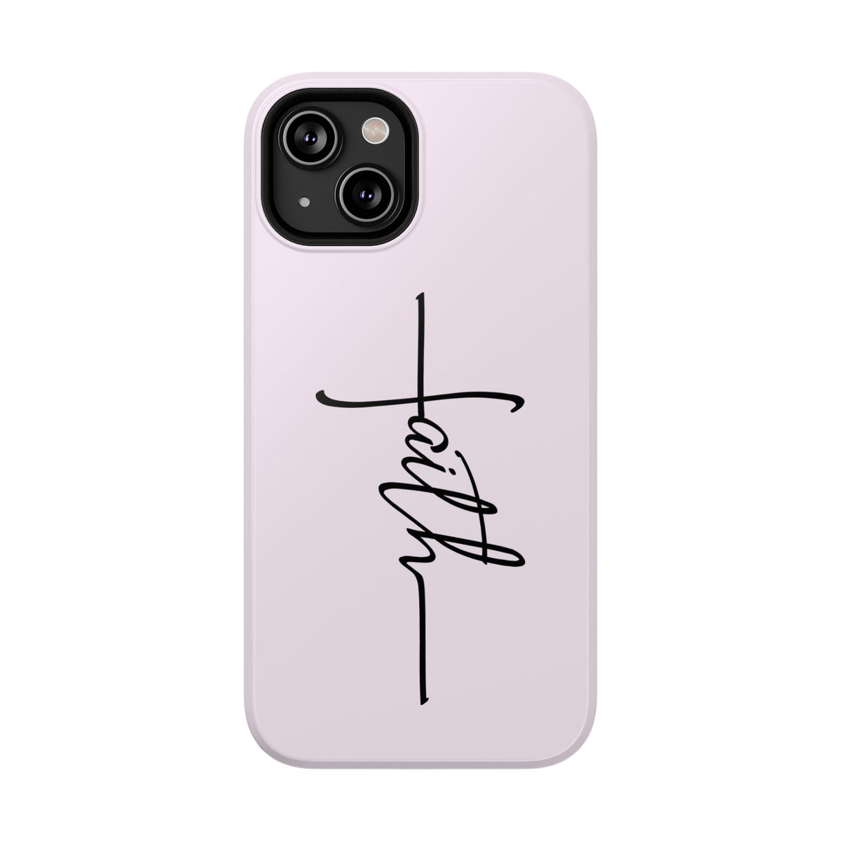 Faith Cross protective phone case for iPhone 14, glossy finish