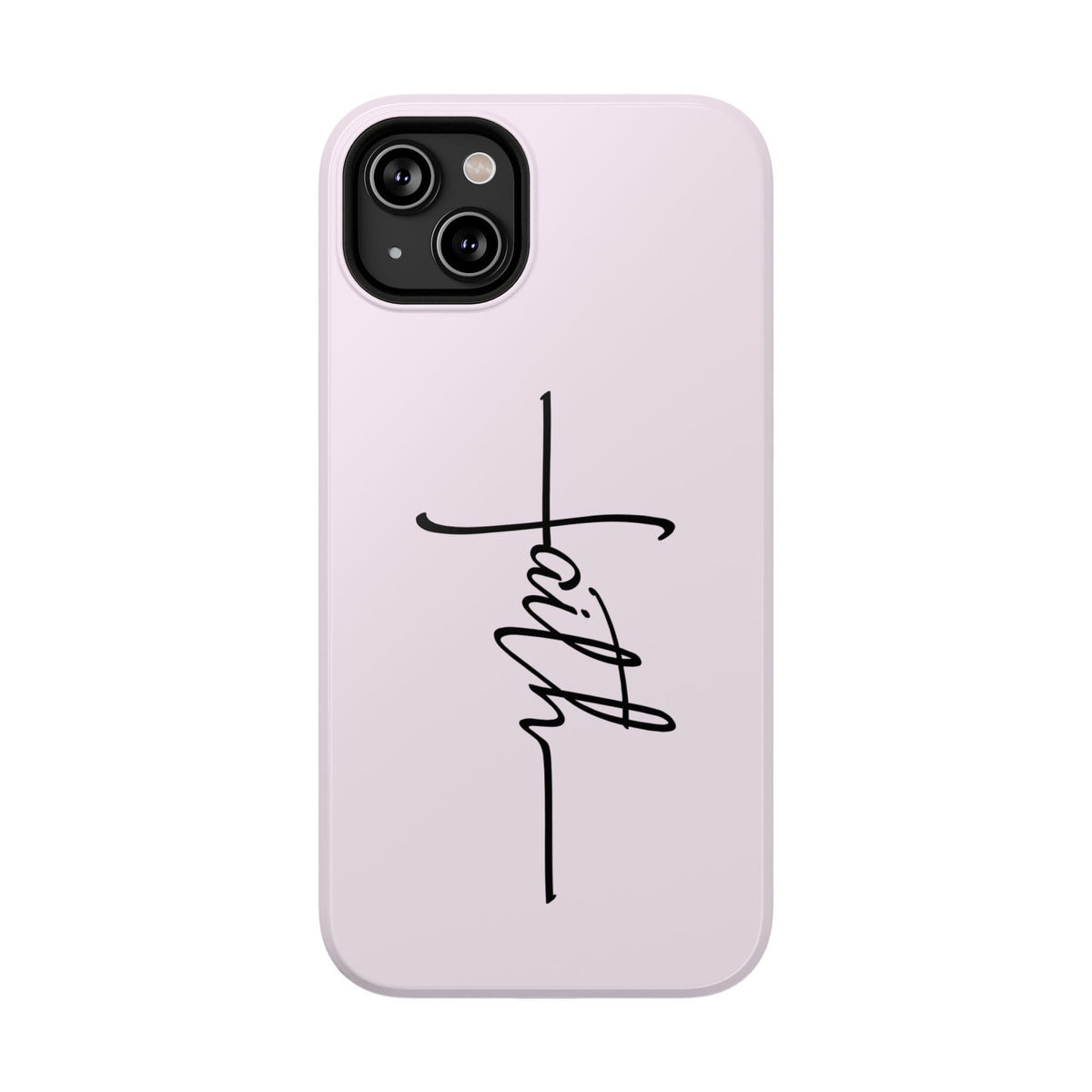 Faith Cross protective phone case for iPhone 14 Plus, glossy finish