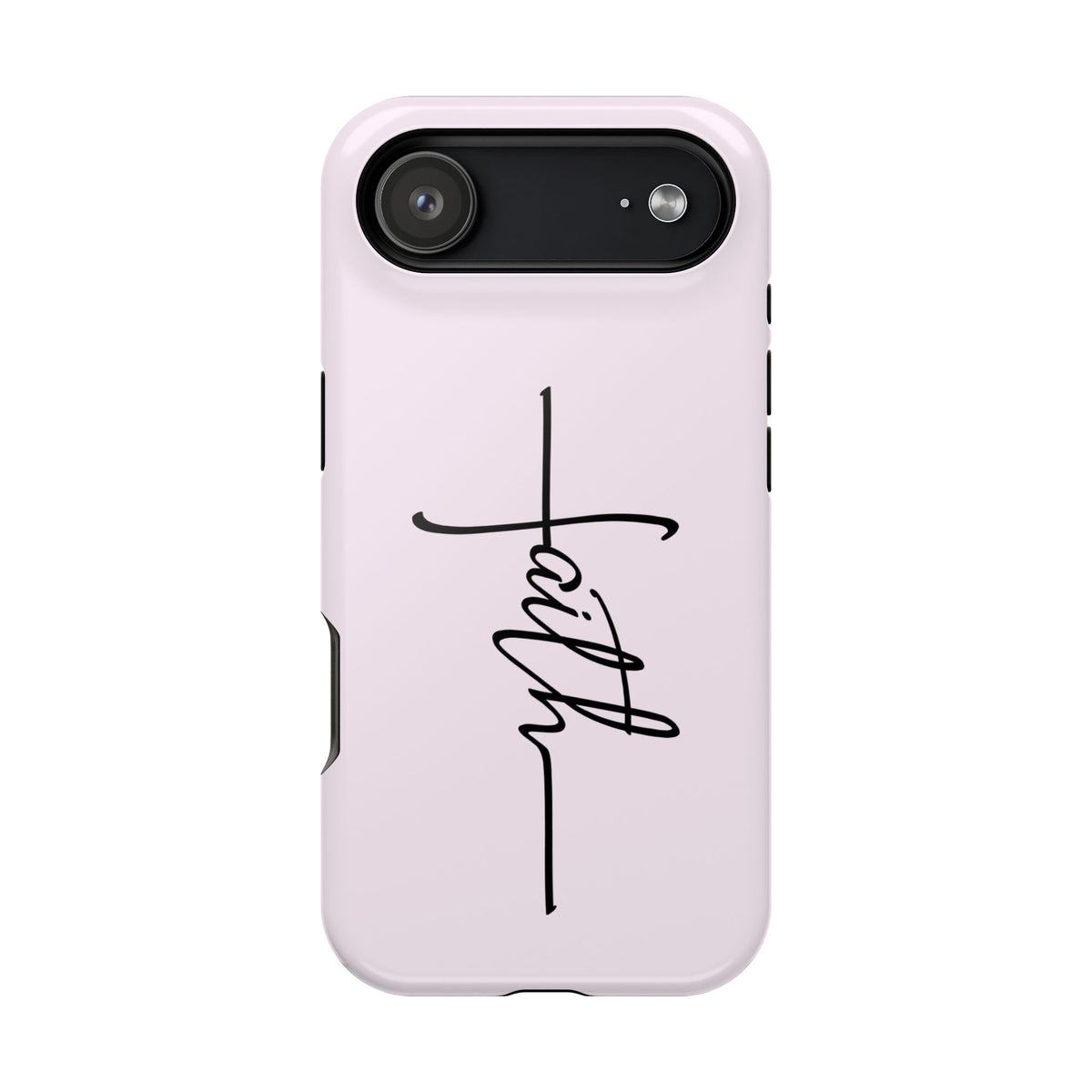 Faith Cross protective phone case for iPhone 17 Air, glossy finish