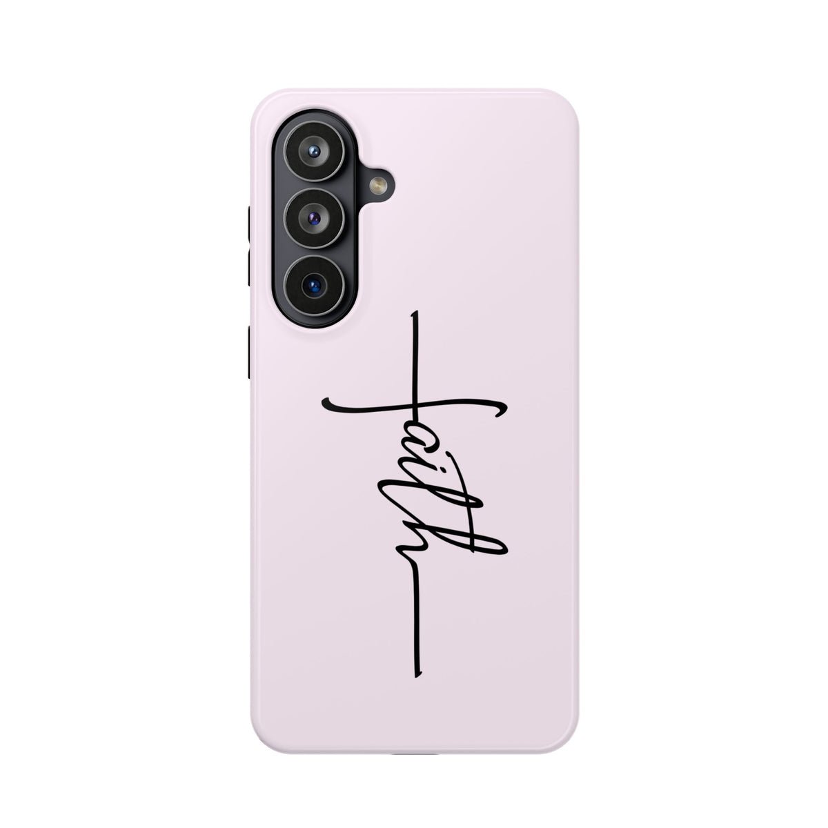 Faith Cross protective phone case for Samsung Galaxy S26 Plus, glossy finish