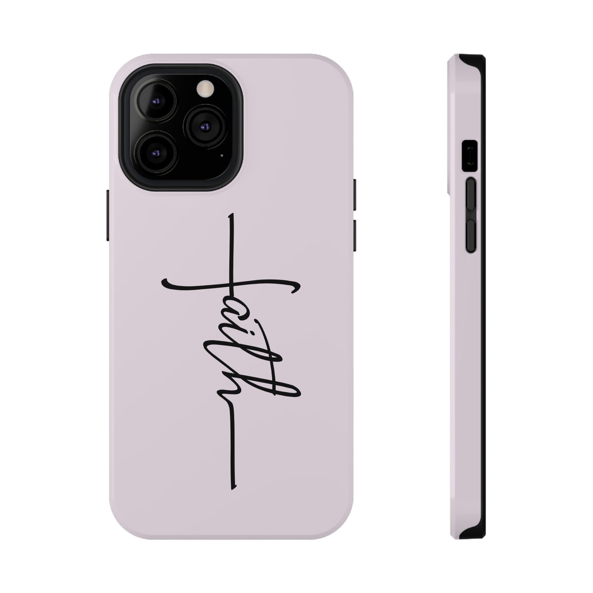 Faith Cross protective phone case for iPhone 13 Pro Max, glossy finish