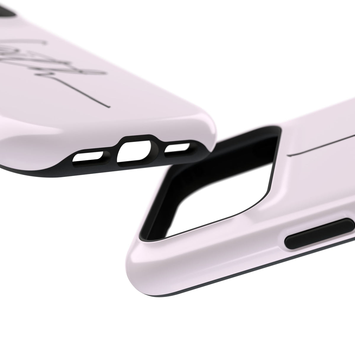 Faith Cross protective phone case, close-up at an angle
