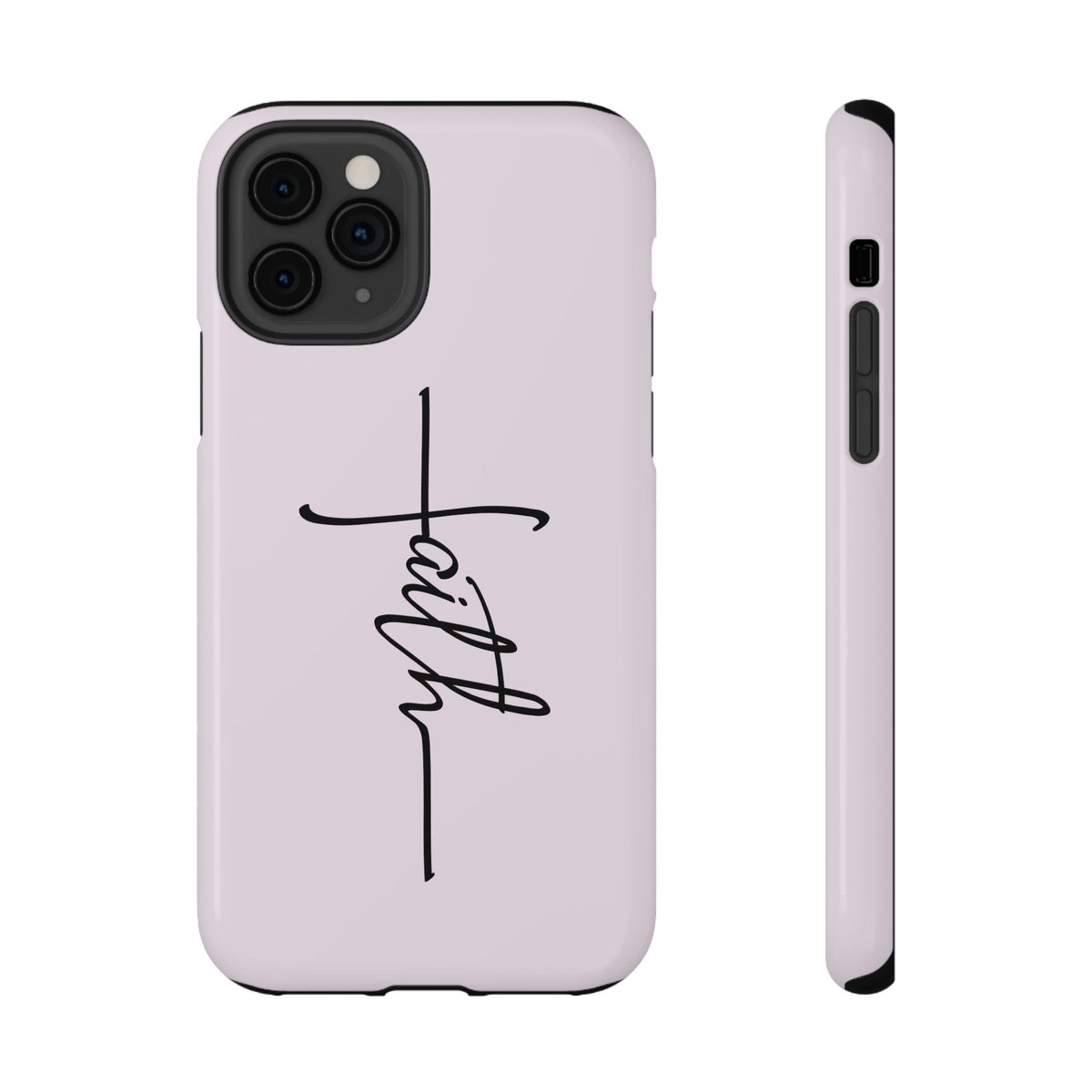Faith Cross protective phone case for iPhone 11 Pro, glossy finish