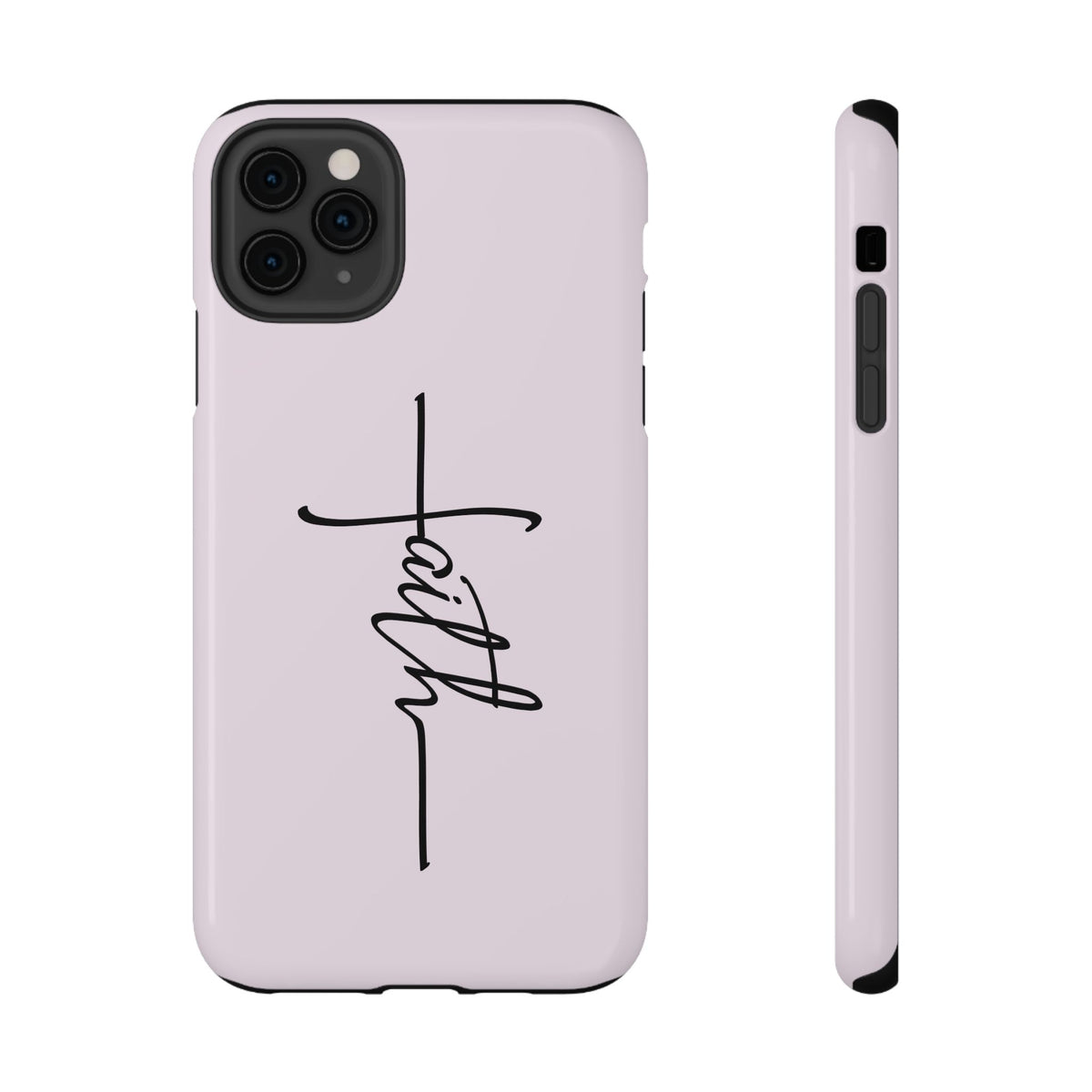 Faith Cross protective phone case for iPhone 11 Pro Max, glossy finish
