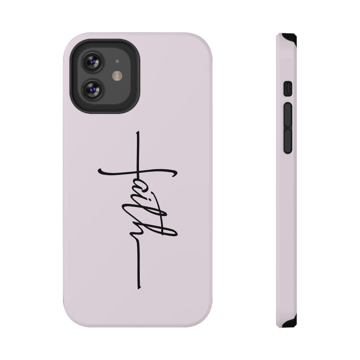 Faith Cross protective phone case for iPhone 12, glossy finish
