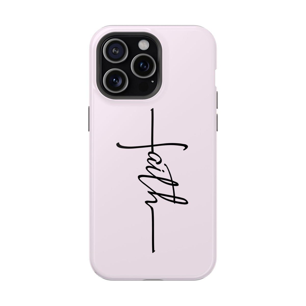Faith Cross MagSafe case for iPhone 15 Pro Max, glossy finish