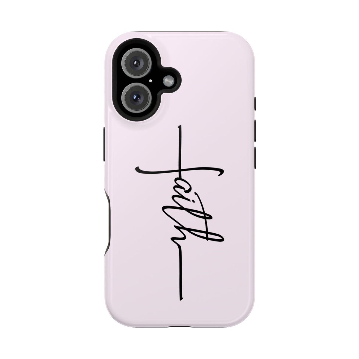 Faith Cross MagSafe case for iPhone 16, glossy finish