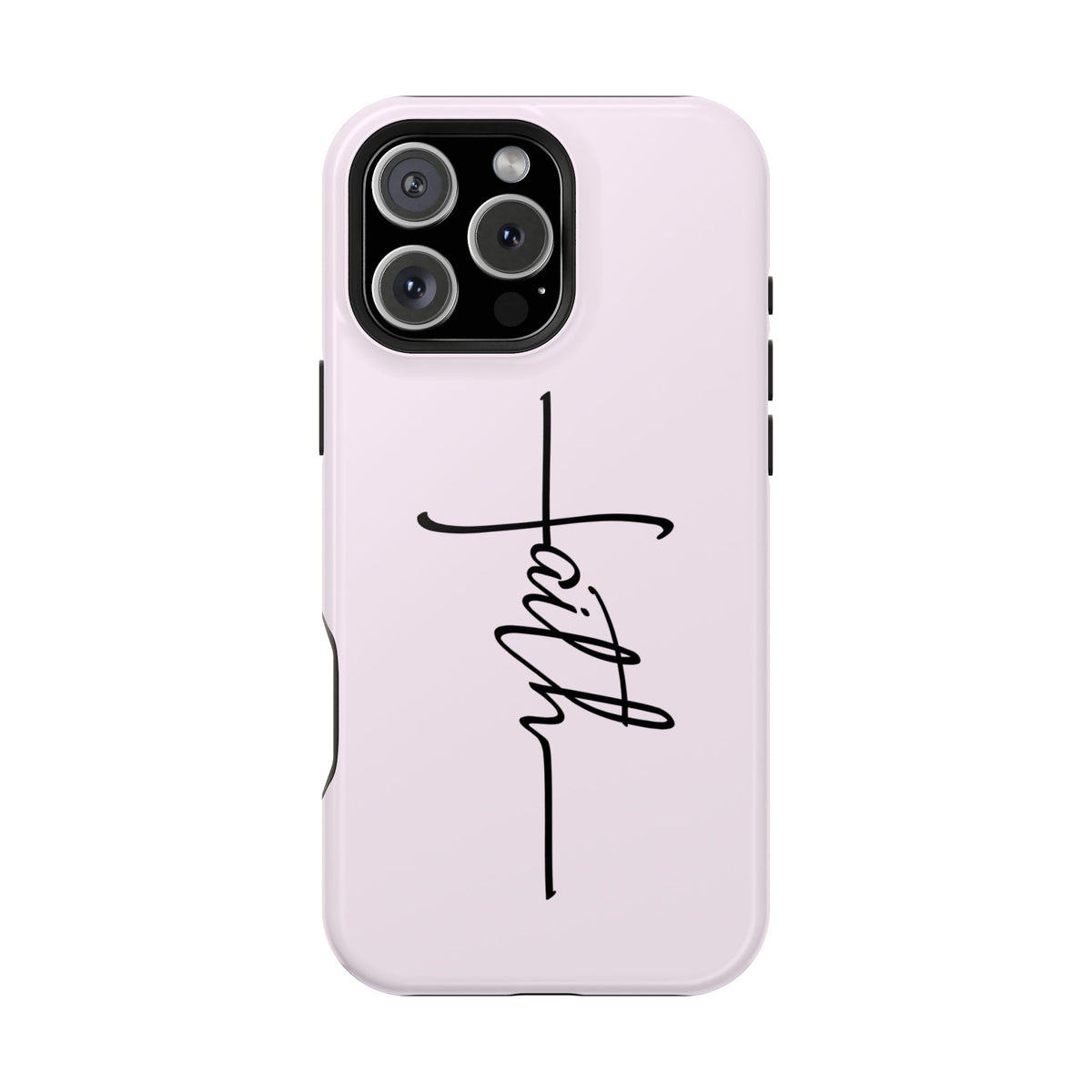 Faith Cross MagSafe case for iPhone 16 Pro Max, glossy finish