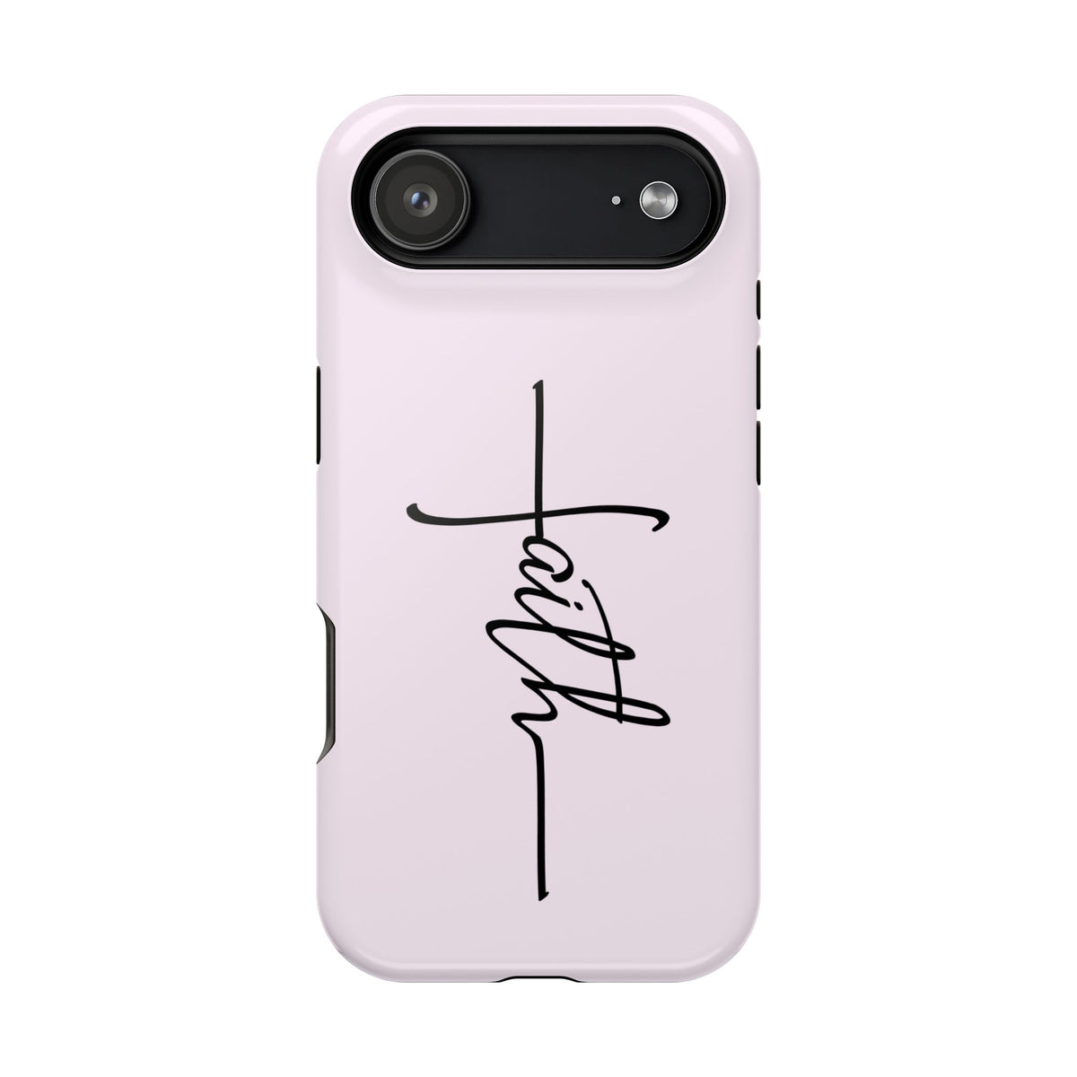 Faith Cross MagSafe case for iPhone 17 Air, glossy finish