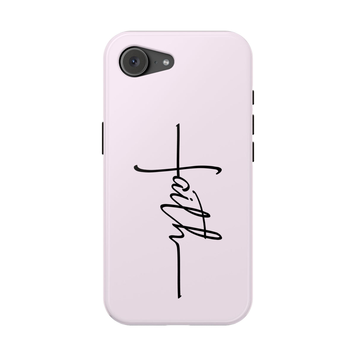 Faith Cross MagSafe case for iPhone 17e, glossy finish