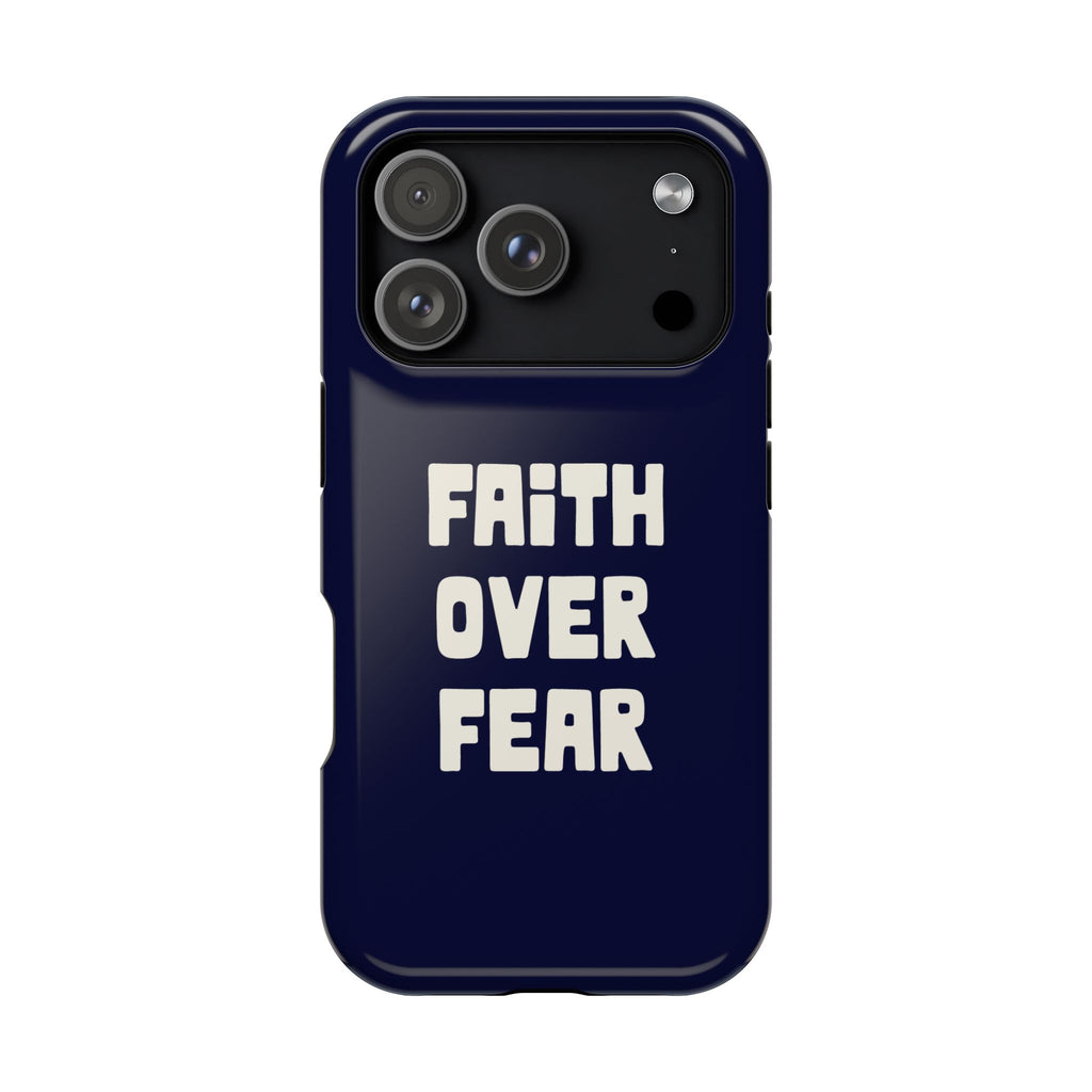 Faith Over Fear MagSafe case for iPhone 18 Pro, glossy finish
