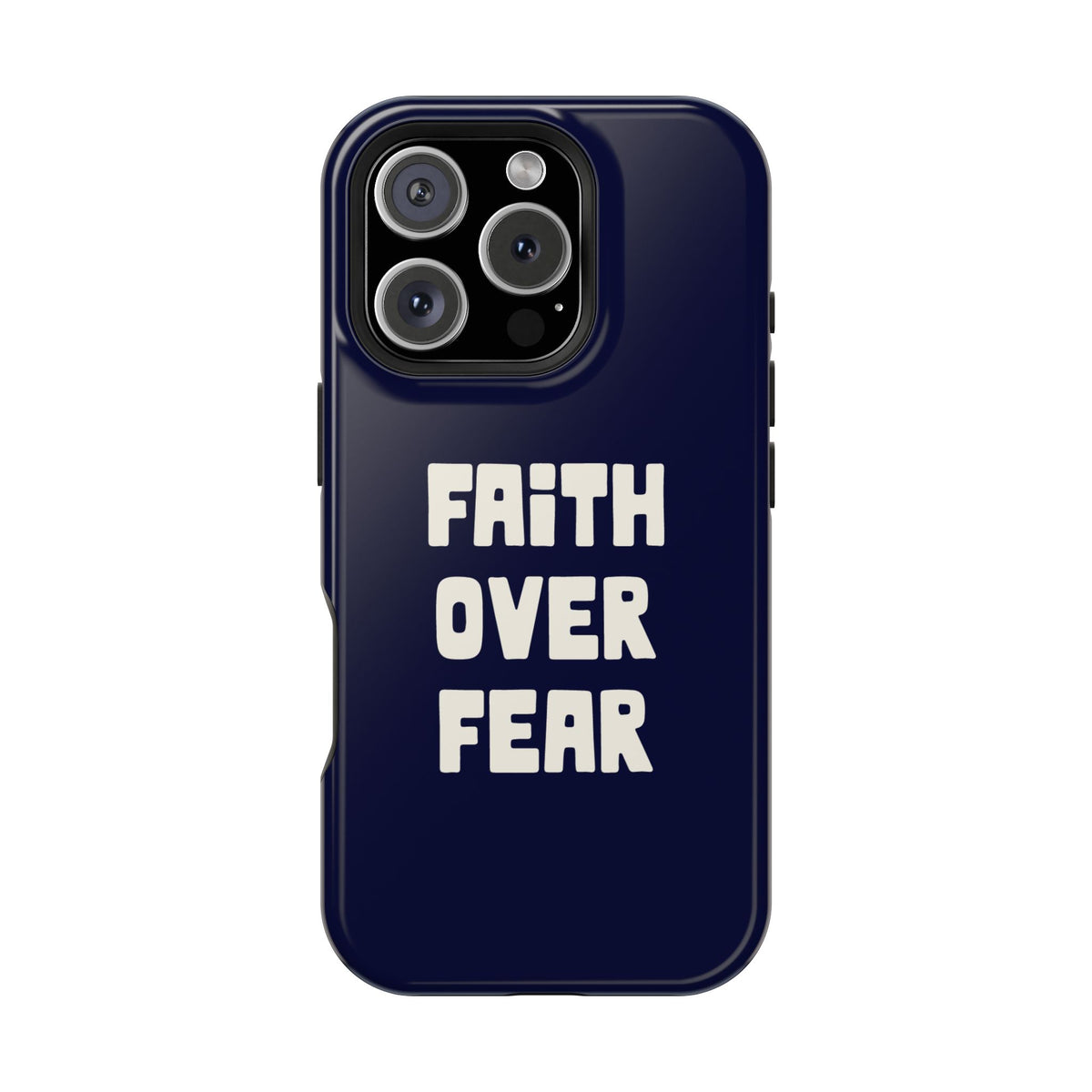 Faith Over Fear MagSafe case for iPhone 16 Pro, glossy finish