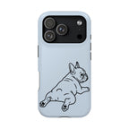 Frenchie Doodle protective phone case for iPhone 18 Pro, glossy finish