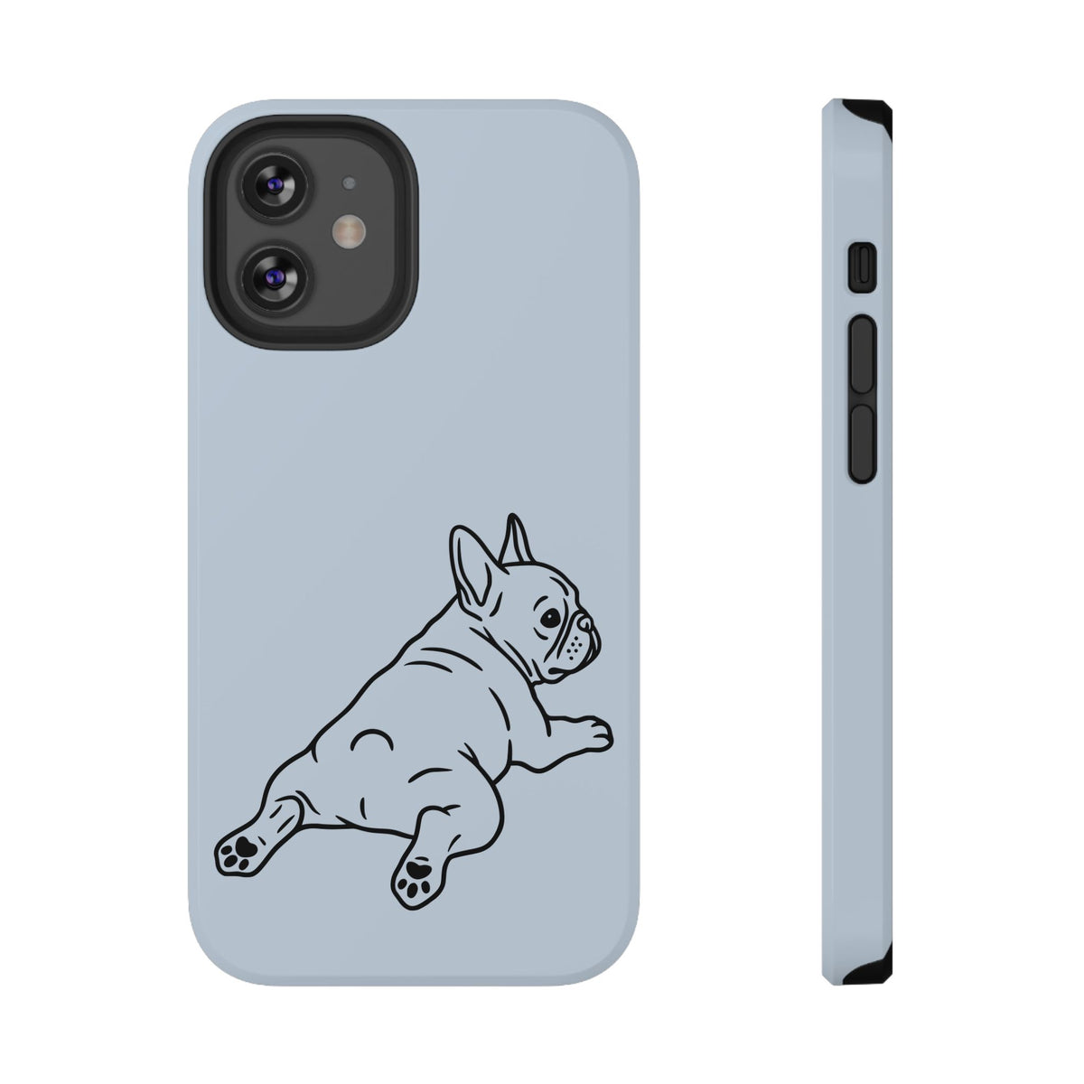 Frenchie Doodle protective phone case for iPhone 12 Mini, glossy finish